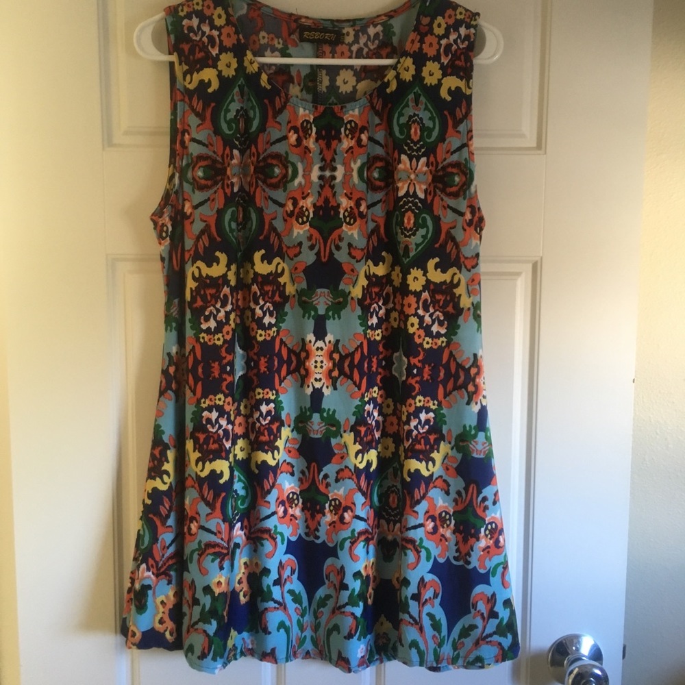colorful swing tunic
